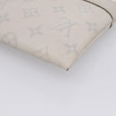 LOUIS VUITTON Monogram Taigarama Pochette Discovery PM White M30279 Auth BA16482-10