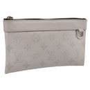 LOUIS VUITTON Monogram Taigarama Pochette Discovery PM White M30279 Auth BA16482-1