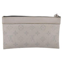 LOUIS VUITTON Monogram Taigarama Pochette Discovery PM White M30279 Auth BA16482-3