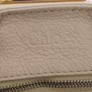 Chloe Paddington Hand Bag Leather Ivory Gold Tone Auth BA16483V-22