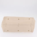 Chloe Paddington Hand Bag Leather Ivory Gold Tone Auth BA16483V-5