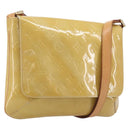 LOUIS VUITTON Monogram Vernis Thompson Street Bag Beige M91301 LV Auth BA16484A-1