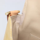 LOUIS VUITTON Monogram Vernis Thompson Street Bag Beige M91301 LV Auth BA16484A-24