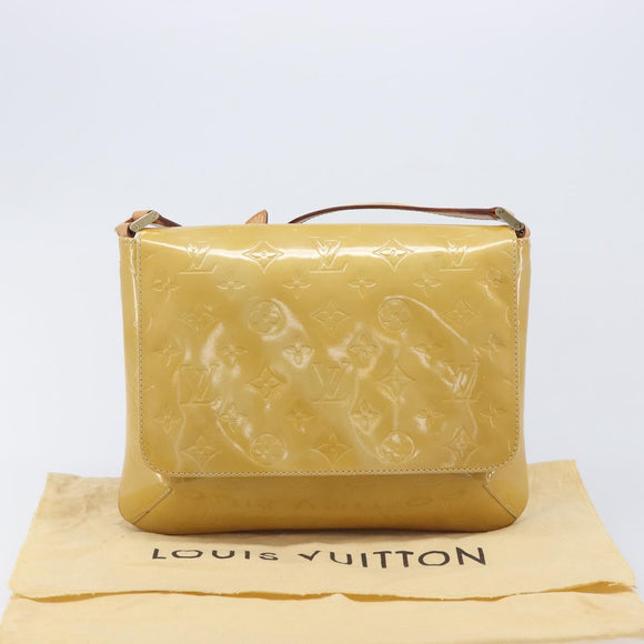 LOUIS VUITTON Monogram Vernis Thompson Street Bag Beige M91301 LV Auth BA16484A
