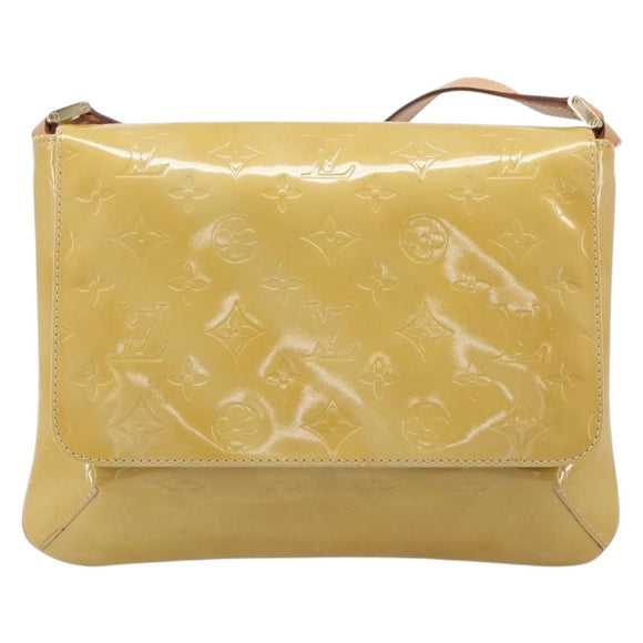LOUIS VUITTON Monogram Vernis Thompson Street Bag Beige M91301 LV Auth BA16484A