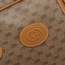 GUCCI Micro GG Hand Bag PVC Beige Gold Tone 000 104 0030 Auth BA16488-15