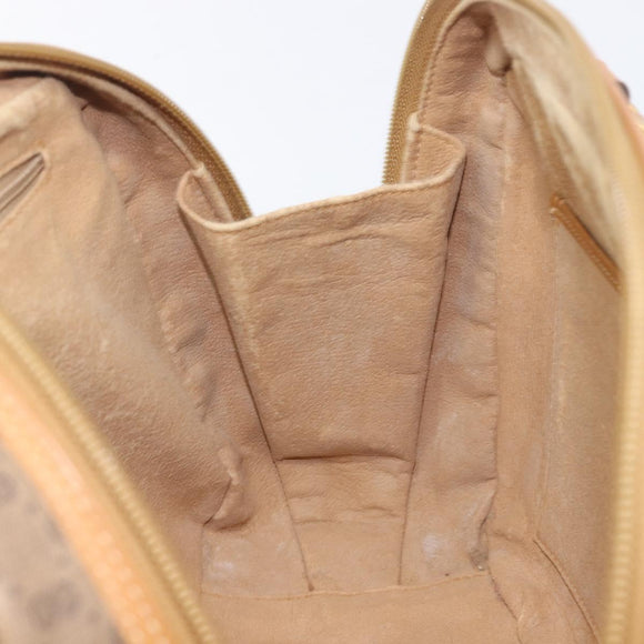 GUCCI Micro GG Hand Bag PVC Beige Gold Tone 000 104 0030 Auth BA16488