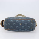 Salvatore Ferragamo Gancini Tote Bag Shoulder Bag 2 Set Blue Silver Auth BA16489-7