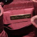 CARTIER Must Line Shoulder Bag Leather Bordeaux Gold Auth BA1649-10
