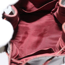 CARTIER Must Line Shoulder Bag Leather Bordeaux Gold Auth BA1649-11