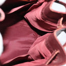 CARTIER Must Line Shoulder Bag Leather Bordeaux Gold Auth BA1649-17