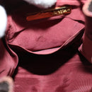 CARTIER Must Line Shoulder Bag Leather Bordeaux Gold Auth BA1649-19