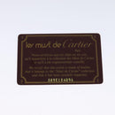 CARTIER Must Line Shoulder Bag Leather Bordeaux Gold Auth BA1649-12