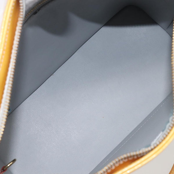 LOUIS VUITTON Monogram Vernis Houston Hand Bag Gris M91053 LV Auth BA16491
