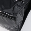 CHANEL COCO Mark Chain Shoulder Bag Patent Black Gold Tone CC Auth BA16492-17