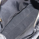 CHANEL COCO Mark Chain Shoulder Bag Patent Black Gold Tone CC Auth BA16492-10