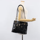CHANEL COCO Mark Chain Shoulder Bag Patent Black Gold Tone CC Auth BA16492-31