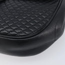 Bally Chain Shoulder Bag Leather Black Gold Tone Auth BA16494-9