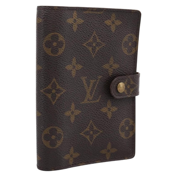 LOUIS VUITTON Monogram Agenda PM Day Planner Cover R20005 LV Auth BA16496