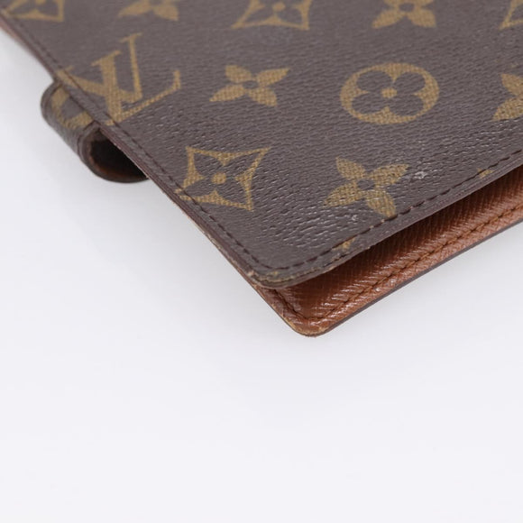 LOUIS VUITTON Monogram Agenda PM Day Planner Cover R20005 LV Auth BA16496