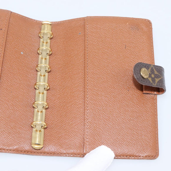 LOUIS VUITTON Monogram Agenda PM Day Planner Cover R20005 LV Auth BA16496