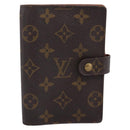 LOUIS VUITTON Monogram Agenda PM Day Planner Cover R20005 LV Auth BA16496-2