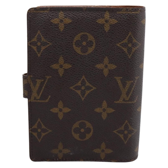 LOUIS VUITTON Monogram Agenda PM Day Planner Cover R20005 LV Auth BA16496