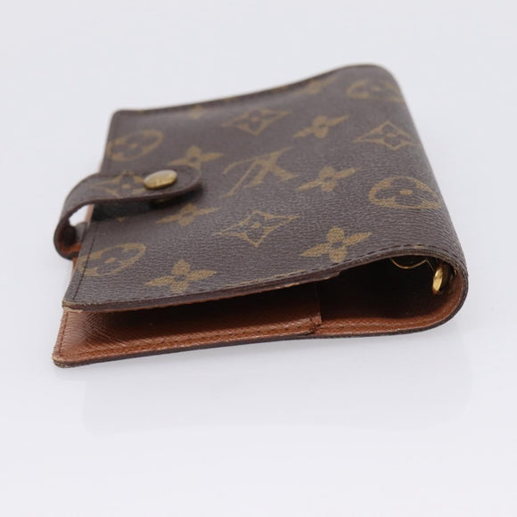 LOUIS VUITTON Monogram Agenda PM Day Planner Cover R20005 LV Auth BA16496
