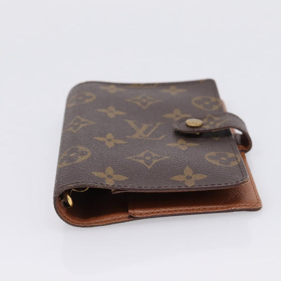 LOUIS VUITTON Monogram Agenda PM Day Planner Cover R20005 LV Auth BA16496