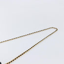 Bally Chain Shoulder Bag Leather Black Gold Tone Auth BA16503-14