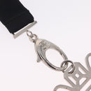 CHANEL Neck Strap Metal Black Silver CC Auth BA16508V-12
