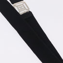CHANEL Neck Strap Metal Black Silver CC Auth BA16508V-14