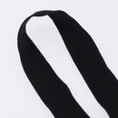 CHANEL Neck Strap Metal Black Silver CC Auth BA16508V-16