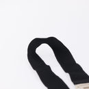 CHANEL Neck Strap Metal Black Silver CC Auth BA16508V-17
