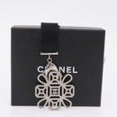 CHANEL Neck Strap Metal Black Silver CC Auth BA16508V-20
