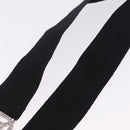 CHANEL Neck Strap Metal Black Silver CC Auth BA16508V-8