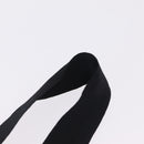 CHANEL Neck Strap Metal Black Silver CC Auth BA16508V-9