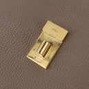 Chloe Chain Drew Shoulder Bag Leather Beige Gold Tone Auth BA16509-17