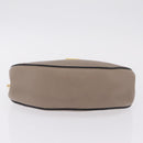 Chloe Chain Drew Shoulder Bag Leather Beige Gold Tone Auth BA16509-9
