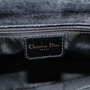 Christian Dior Trotter Canvas Hand Bag Black Gold Auth BA1651-17