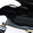 Christian Dior Trotter Canvas Hand Bag Black Gold Auth BA1651-22