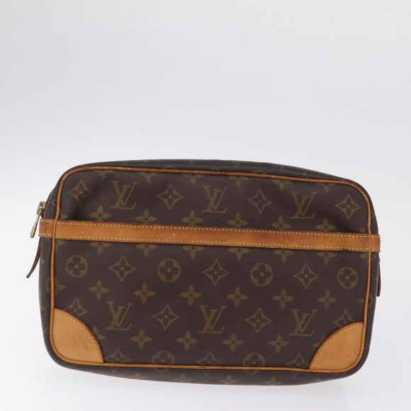 LOUIS VUITTON Monogram Compiegne 28 Clutch Bag 3 Set LV Auth BA16510