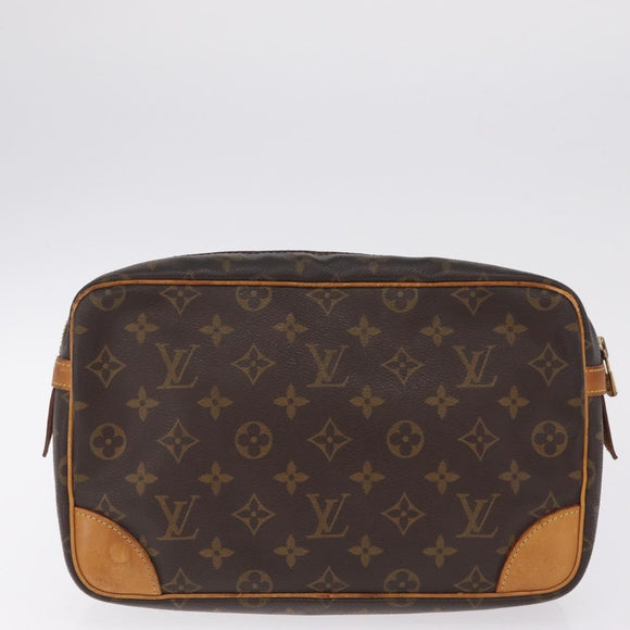 LOUIS VUITTON Monogram Compiegne 28 Clutch Bag 3 Set LV Auth BA16510