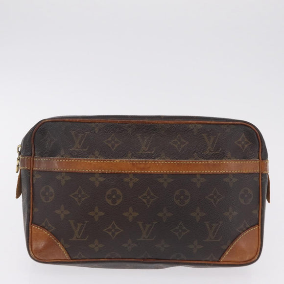 LOUIS VUITTON Monogram Compiegne 28 Clutch Bag 3 Set LV Auth BA16510