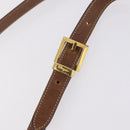 Salvatore Ferragamo Shoulder Bag Silk Red Brown Auth BA16513A-9