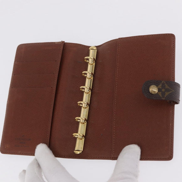 LOUIS VUITTON Monogram Agenda PM Day Planner Cover 2 Set LV Auth BA16515