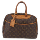 LOUIS VUITTON Monogram Deauville Hand Bag M47270 LV Auth BA16520-13
