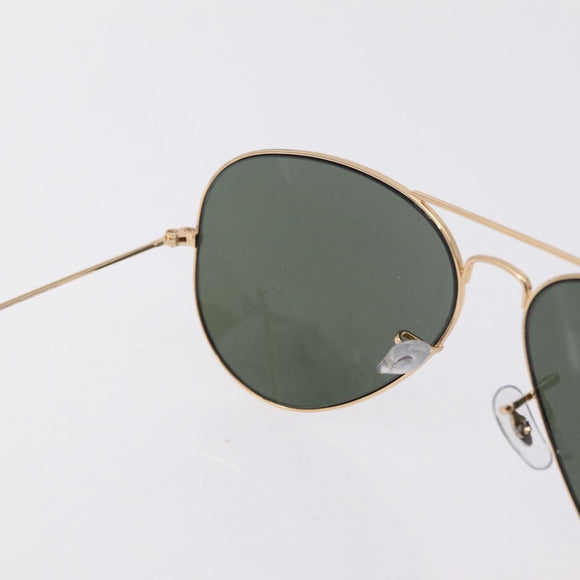 LOEWE Rayban Sunglasses Metal 2 Set Brown Gold Tone Auth BA16526