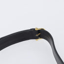CELINE Shoulder Bag Leather Black Gold Tone Auth BA16528A-9