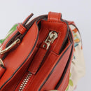 Salvatore Ferragamo Gancini Tote Bag Satin White Gold Tone Auth BA16529-20